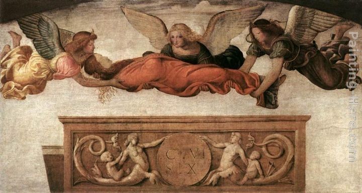 Bernardino Luini St Catherine Carried to her Tomb by Angels